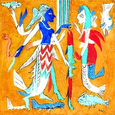 A painting by KG Subramanyan
