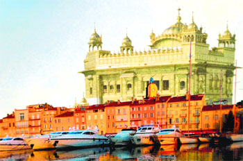 Poster for the St Tropez celebrates India event. St. Tropez, France. 2012