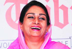 Member of Parliament from Bathinda Harsimrat Kaur Badal