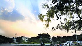 Wind and clouds made their presence felt in Chandigarh on Tuesday.
