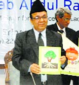 Minister for Finance and Ladakh Affairs Abdul Rahim