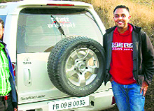 Deceased Jagdeep Singh Deepa at his native village of Parowal.