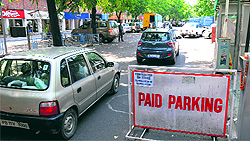 Vehicles enter the parking lot without being charged the requisite parking fee