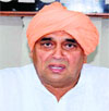 Spiritual guru Swami Hari Chaitanyapuri addresses a gathering in Haridwar on Thursday.