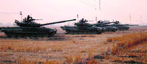 As part of the annual formation-level training, the Vajra Corps launched a three-day exercise "Vajra Prahar" somewhere in Punjab.