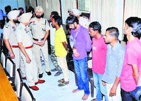 Patiala SSP interacts with some drug addicts in the city on Thursday