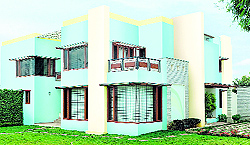 use of Aqua tone for exterior surface enhances vitality and youthfulness of the inhabitants 