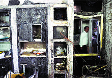 The charred bar room at Mini-Secretariat