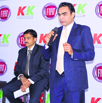 Move next: Nagesh Basavanhalli, president, FIAT (L)