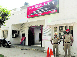 A view of the Circuit House police chowki which is being closed by the city police in Amritsar