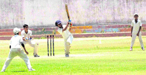 A match in progress at DAV School in Sector 8, Chandigarh, on Monday.