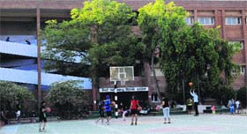 Students during a sports session at Government Senior Secondary School in Phase III-B1, Mohali, on Tuesday