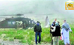 A screen grab of the video released by Al-Emara on Wednesday