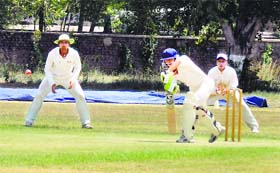 A match between Ludhiana and Amritsar in progress during the (U-19) Punjab State Inter-District Cricket Championship for the Dhruv Pandove Trophy at the PAU in Ludhiana on Friday