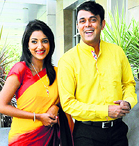 Rupali Bhosle and Sumeet Raghavan