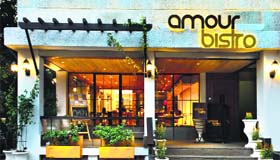 Amour Bistro at Malcha Marg, New Delhi.