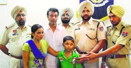 The child united with parents in Ludhiana.