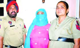 The accused in police custody in Ludhiana.