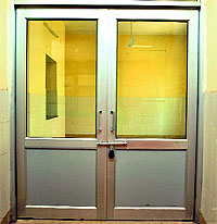 view of the newly constructed diagnostic centre building lying locked at the Civil Hospital in Bathinda. 