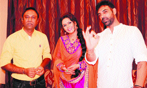 The star cast of Punjabi film Arsho comes to Amritsar on a promotional tour for the film on Monday.