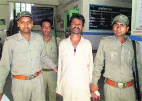 Bheema, a notorious poacher arrested by the forest department