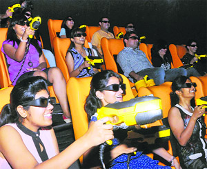 Youngsters have fun at the Hyper X Cinemas