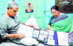 Pannalal Chaterjee and his wife Chaitali