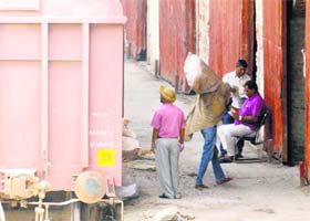 The rail cargo facility in Amritsar on Friday