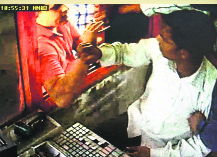 A CCTV footage shows a man hitting a toll collector at the Chandi Mandir plaza on Friday evening.