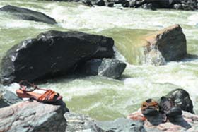 Wading through waters for taking pictures can be dangerous, considering the volume and current may change suddenly