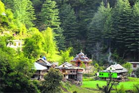 Ropa village, one of the villages in the ecozone of the park