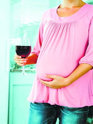 When a pregnant woman drinks alcohol, it is quickly absorbed into her blood stream and it passes on to the baby