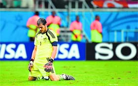 Spain's goalkeeper Iker Casillas