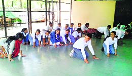 Children at the theatre workshop
