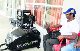 An expert looks at the signals during a search operation at Pandoh in Mandi on Sunday