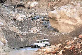 Roads are still in a bad shape in the flood-ravaged areas