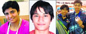 Geetika Jakhar, Vinesh, Lalita and Pooja. 