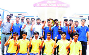The winner Agni Club team members at Lucent International School in Dehradun on Tuesday. 