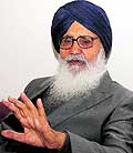 Punjab Chief Minister Parkash Singh Badal