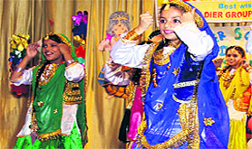 Students of St Soldier School perform during the summer camp in Jalandhar.