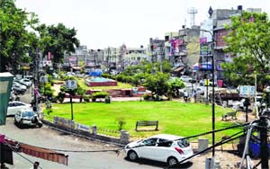 The park that is to be converted into a parking lot at Model Town. 
