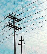 The negative effect of overhead wires can be negated with the use of a plastic pipe filled with lime