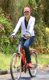 Dipti Bansal from Chandigarh feels cycling is a good exercise