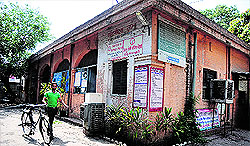 The building of the Civil Surgeons office, which has been declared unsafe.