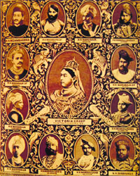 Victoria Group.From an album of the royalty of India from the Bombay Presidency.