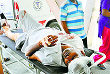The injured at a hospital in Bathinda