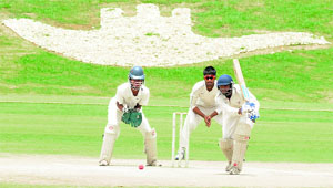 Players in action during the Under-19 tournament at Sector 16, Chandigarh, on Sunday.