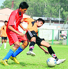 India Red team celebrate after winning the 2nd Inter-Zonal Cricket Tournament at Doon School in Dehradun on Sunday. 