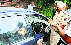 Police click photos of deceased Abhishek. 