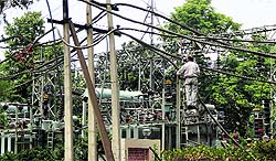 A view of the Jalandhar powerhouse. 